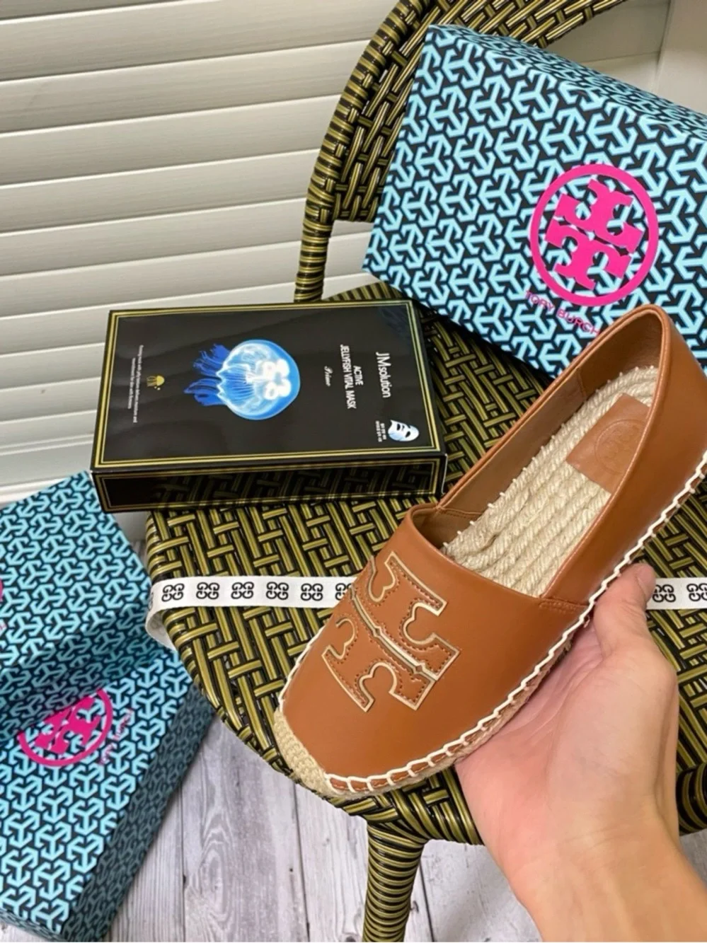 Tory Burch cognac leather